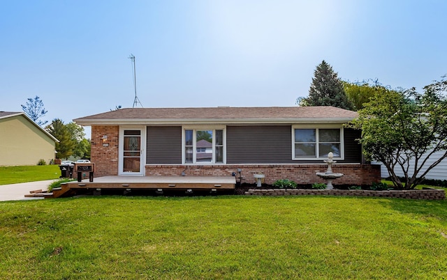 1213 NW Greenwood St, Ankeny, IA 50023 - ranch-style house featuring brick siding and a front yard