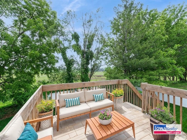 2227 4th Ave SE, Altoona, IA 50009 - wooden terrace with an outdoor living space