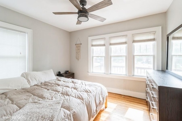 2417 Maryland Pike, Des Moines, IA 50310 - bedroom with light wood-style flooring and ceiling fan