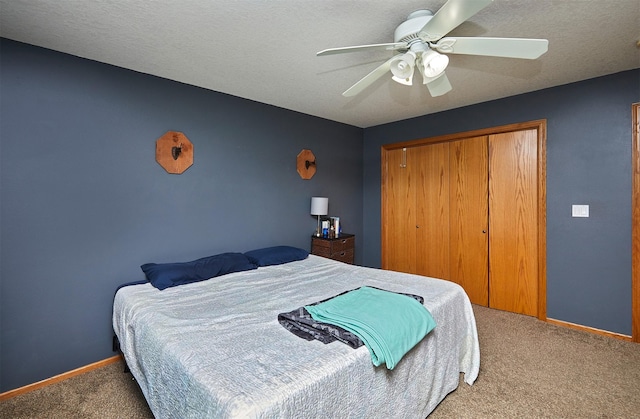 2014 Vista View Dr, Granger, IA 50109 - bedroom with carpet flooring, a closet, and a ceiling fan