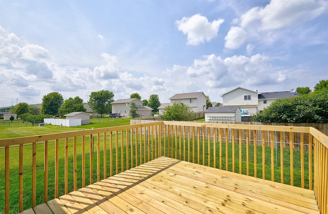 2014 Vista View Dr, Granger, IA 50109 - wooden deck featuring a residential view and a fenced backyard