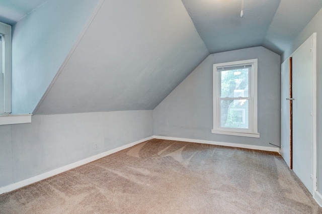 2736 College Ave, Des Moines, IA 50311 - bonus room featuring carpet and lofted ceiling