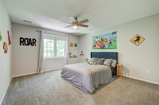 5583 Meredith Dr Unit 5C, Des Moines, IA 50310 - bedroom with carpet flooring and a ceiling fan