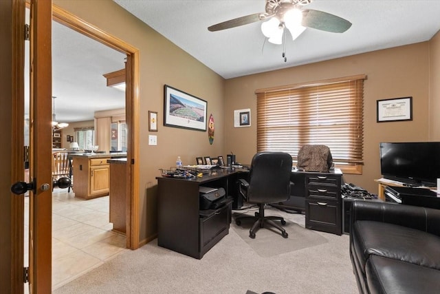 1305 NW Wagner Blvd, Ankeny, IA 50023 - office featuring ceiling fan and light carpet