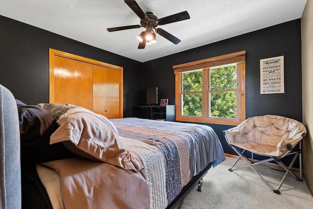 1305 NW Wagner Blvd, Ankeny, IA 50023 - bedroom with carpet floors, ceiling fan, and a closet