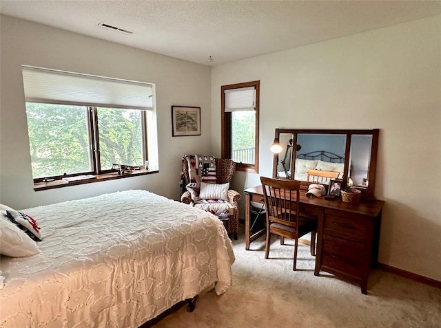 2005 Spring St Unit U203, Grinnell, IA 50112 - carpeted bedroom featuring baseboards and a textured ceiling
