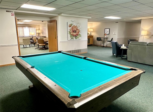 2005 Spring St Unit U203, Grinnell, IA 50112 - recreation room with carpet and billiards