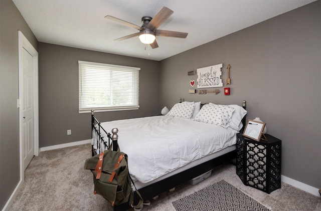 905 SE Meadowlark Dr, Grimes, IA 50111 - bedroom featuring carpet and a ceiling fan