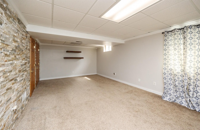 905 SE Meadowlark Dr, Grimes, IA 50111 - basement featuring carpet floors and baseboards