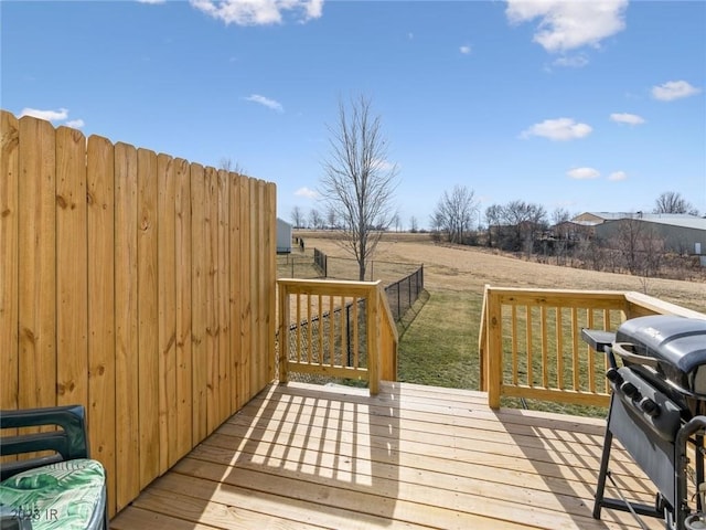 2005 E 1st Ave, Indianola, IA 50125 - wooden deck with area for grilling