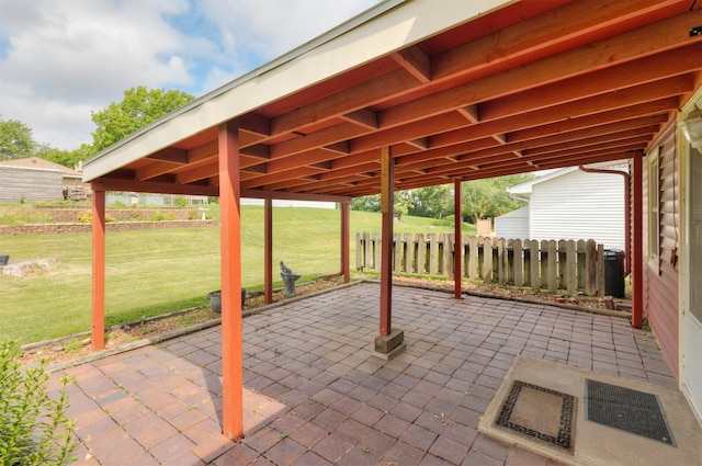 460 N 9th St, Carlisle, IA 50047 - view of patio / terrace featuring a carport