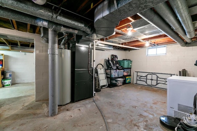 2325 61st St, Des Moines, IA 50322 - basement with water heater