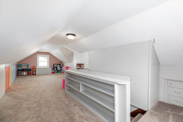 2325 61st St, Des Moines, IA 50322 - additional living space featuring lofted ceiling and carpet floors