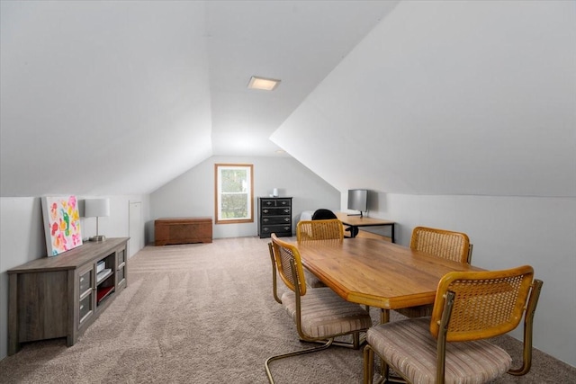 2325 61st St, Des Moines, IA 50322 - home office with carpet flooring and lofted ceiling