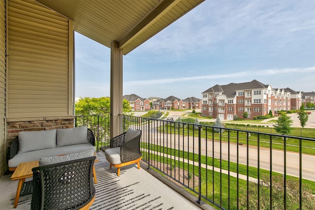 6350 Coachlight Dr Unit 1308, West Des Moines, IA 50266 - balcony featuring a residential view