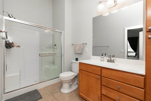 6350 Coachlight Dr Unit 1308, West Des Moines, IA 50266 - full bath featuring a stall shower, vanity, and tile patterned floors