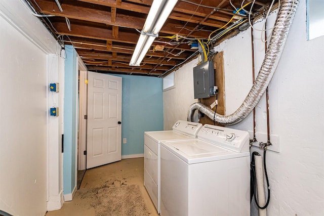 1621 Carroll Ave, Ames, IA 50010 - laundry area with independent washer and dryer and electric panel
