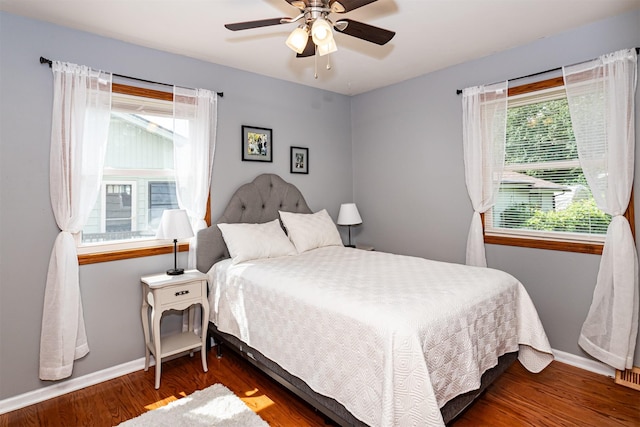 1621 Carroll Ave, Ames, IA 50010 - bedroom with wood finished floors and ceiling fan