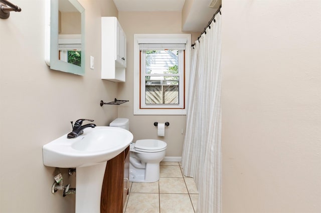 1808 60th St, Des Moines, IA 50322 - full bathroom with tile patterned flooring and a shower with shower curtain