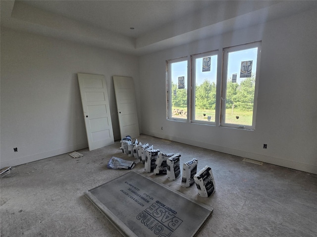 4617 Centennial Blvd, Urbandale, IA 50323 - carpeted empty room with a tray ceiling