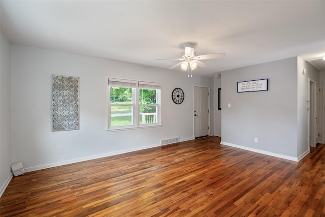 1329 63rd St, Des Moines, IA 50311 - spare room featuring wood-type flooring and ceiling fan