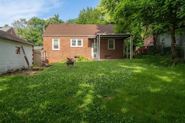 1329 63rd St, Des Moines, IA 50311 - back of house with brick siding