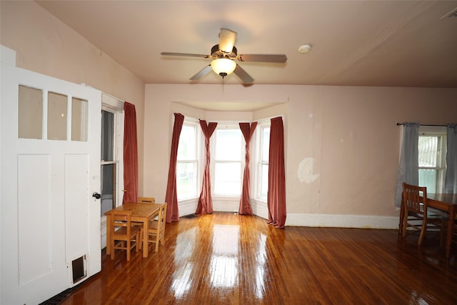 615 11th St, Boone, IA 50036 - unfurnished room featuring hardwood / wood-style floors, ceiling fan, and a smoke detector