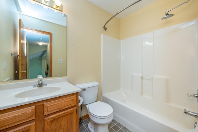 5145 Sycamore Dr, Pleasant Hill, IA 50327 - bathroom with vanity, bathtub / shower combination, and tile patterned floors