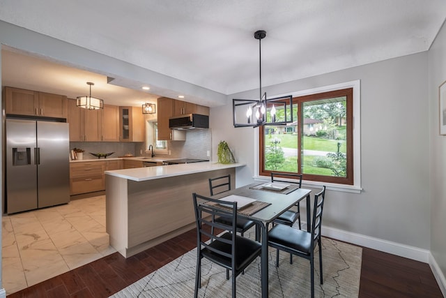6730 NW Timberline Dr, Des Moines, IA 50313 - dining space featuring a chandelier, recessed lighting, and light wood-style floors
