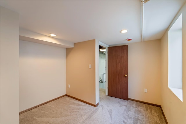 1918 55th St, Des Moines, IA 50310 - spare room with carpet and recessed lighting
