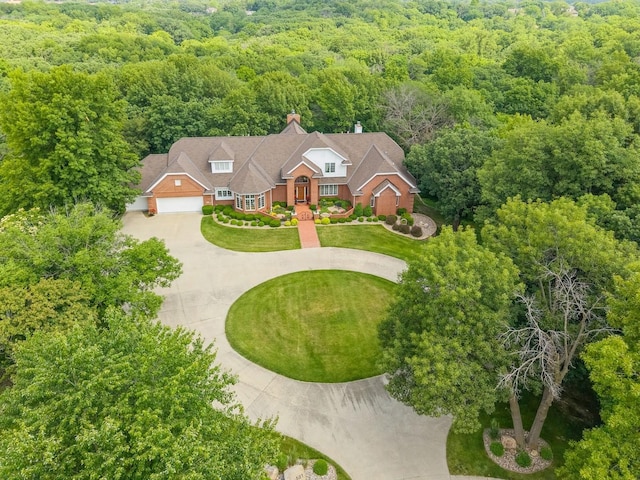 501 S 33rd St, West Des Moines, IA 50265 - view from above of property with a forest
