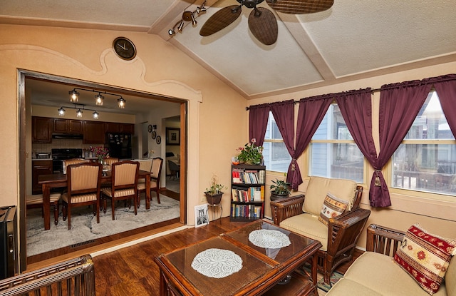 4718 71st St, Urbandale, IA 50322 - dining area with a ceiling fan and wood finished floors