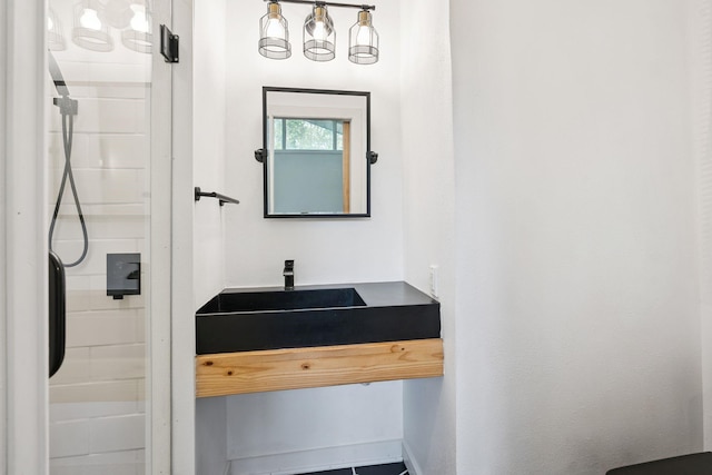 1808 80th St, Windsor Heights, IA 50324 - full bath featuring a shower and a sink