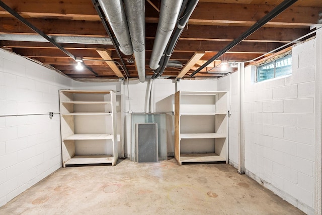 1808 80th St, Windsor Heights, IA 50324 - basement with concrete block wall