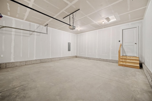 4400 Honey Bee Rdg, Des Moines, IA 50317 - garage with electric panel and a garage door opener