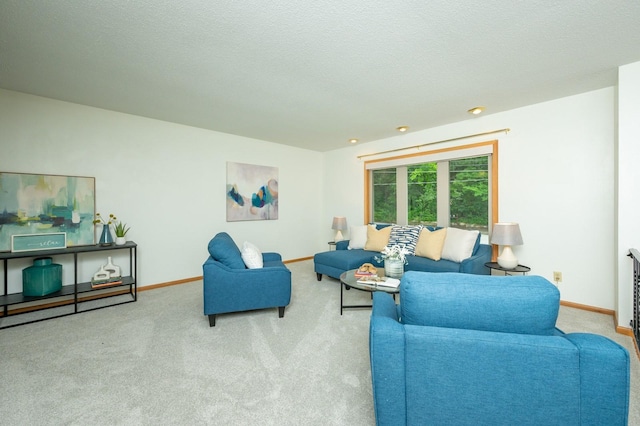 108 56th St, Des Moines, IA 50312 - living room featuring carpet floors and baseboards