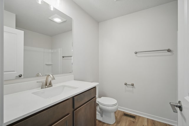 1819 Tuscany Dr SE, Altoona, IA 50009 - bathroom with wood finished floors, vanity, and a shower