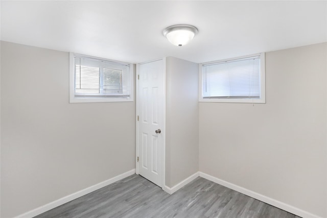 3904 3rd St, Des Moines, IA 50313 - basement with light wood-type flooring and baseboards