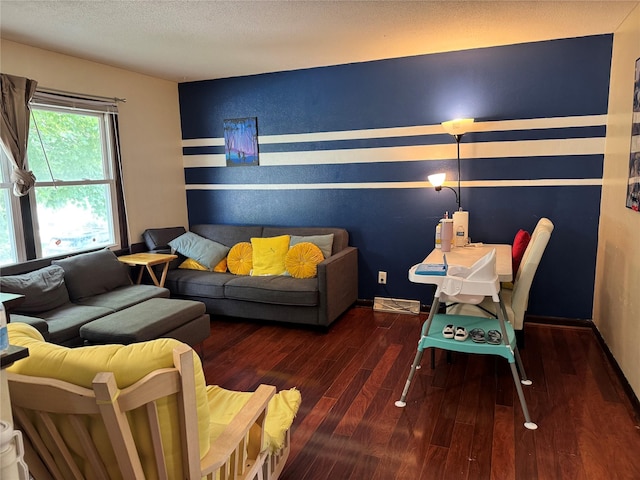 1105 Bundy St, Des Moines, IA 50315 - living area with wood finished floors