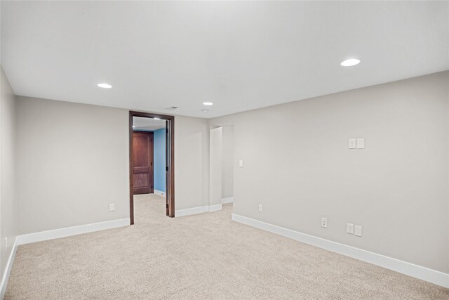 1034 66th St, Windsor Heights, IA 50324 - unfurnished room featuring light colored carpet and recessed lighting
