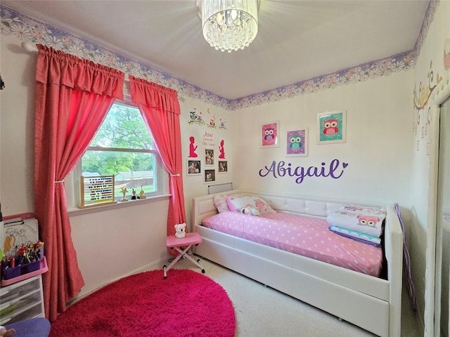 335 Palomino Pkwy, Des Moines, IA 50320 - carpeted bedroom with a chandelier