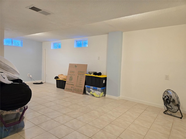 335 Palomino Pkwy, Des Moines, IA 50320 - below grade area with plenty of natural light and light tile patterned flooring