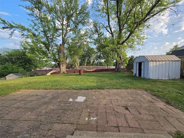 335 Palomino Pkwy, Des Moines, IA 50320 - view of patio featuring a shed