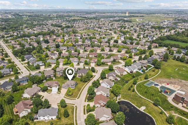 4108 158th Cir, Urbandale, IA 50323 - aerial overview of property's location with nearby suburban area