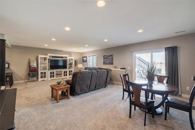 3210 NE 17th St, Ankeny, IA 50021 - dining room featuring recessed lighting and light carpet