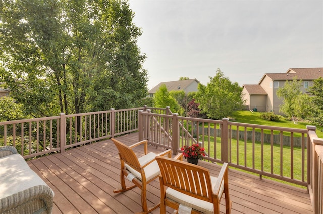 12602 Winston Ave, Urbandale, IA 50323 - deck featuring a fenced backyard