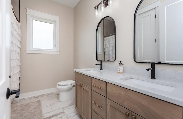 1103 170th St, Dexter, IA 50070 - full bathroom with marble finish flooring and double vanity