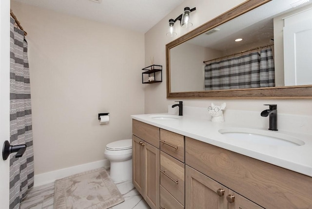 1103 170th St, Dexter, IA 50070 - full bathroom with double vanity and toilet