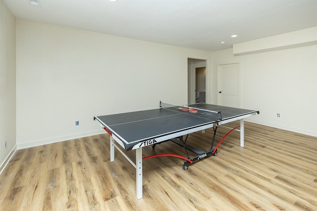 1302 S L Ct, Indianola, IA 50125 - game room with light wood-style floors and recessed lighting