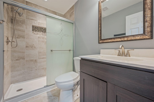 5397 Brook View Ave, Des Moines, IA 50317 - bathroom with vanity and a shower stall